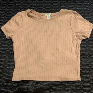 Ribbed crop top